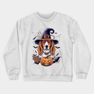 Basset Hound Pumpkin Crewneck Sweatshirt